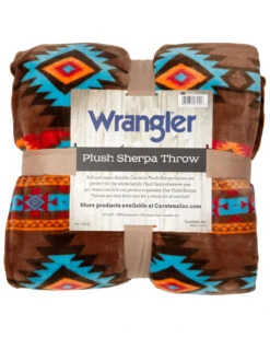Carstens Home Wrangler Southwest Horizon Rustic Sherpa Fleece Throw Blanket -Little Wild Horse Shop 2000315030 440 P5