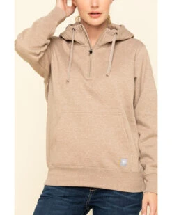 Ariat Women's Dark Oatmeal Heather Rebar Skill Set Zip Hooded Pullover -Little Wild Horse Shop 2000322227 104 P4