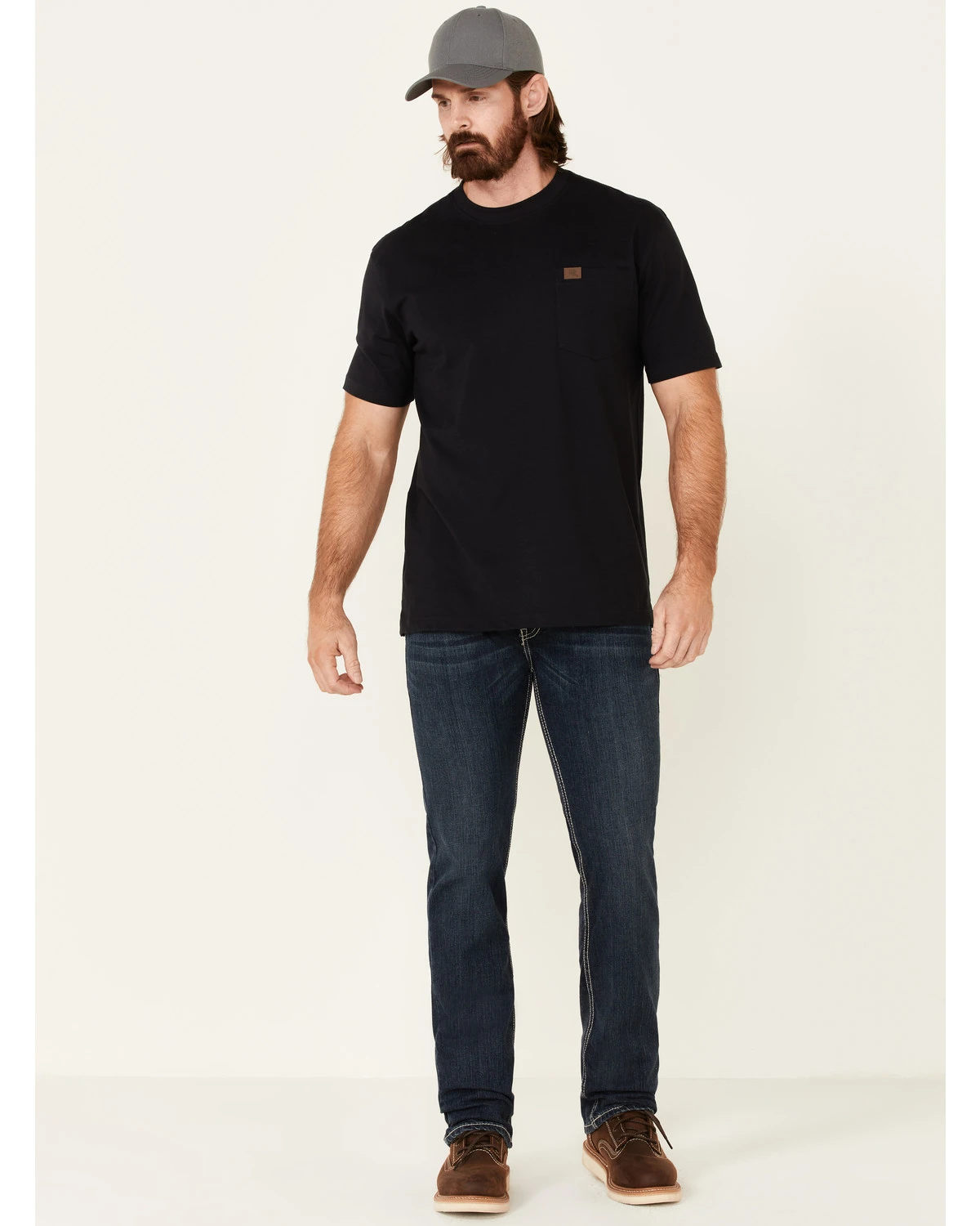 Rock & Roll Denim Men's FR Dark Reflex Revolver Slim Straight Work Jeans 1 Rock & Roll Denim Men's FR Dark Reflex Revolver Slim Straight Work Jeans