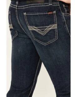 Rock & Roll Denim Men's FR Dark Reflex Revolver Slim Straight Work Jeans 7 Rock & Roll Denim Men's FR Dark Reflex Revolver Slim Straight Work Jeans -Little Wild Horse Shop 2000323863 401 P3