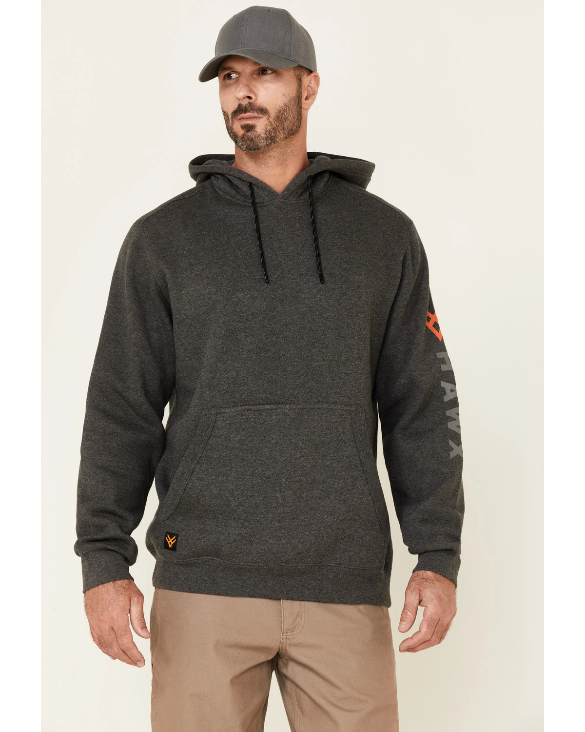 Hawx Men's Primo Logo Fleece-Lined Work Hooded Sweatshirt 1 Hawx Men's Primo Logo Fleece-Lined Work Hooded Sweatshirt