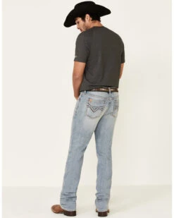 Cody James Core Men's Sawbuck Light Wash Stretch Stackable Straight Jeans -Little Wild Horse Shop 2000325658 400 P3