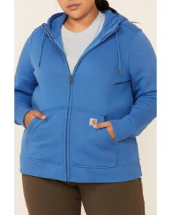 Carhartt Women's Clarksburg Zip-Front Hooded Work Sweatshirt - Plus 6 Carhartt Women's Clarksburg Zip-Front Hooded Work Sweatshirt - Plus -Little Wild Horse Shop 2000330886 420 P3