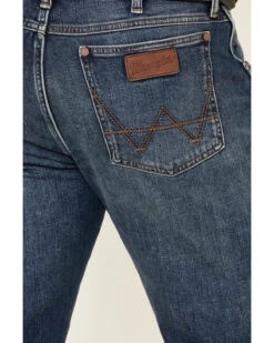 Wrangler Retro Men's Meadow Medium Wash Stretch Slim Straight Jeans - Long 8 Wrangler Retro Men's Meadow Medium Wash Stretch Slim Straight Jeans - Long -Little Wild Horse Shop 2000331279 400 P4