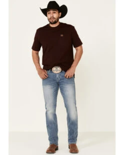 Rock & Roll Denim Men's Light Vintage Revolver Stretch Slim Straight Jeans -Little Wild Horse Shop 2000333354 400 P3