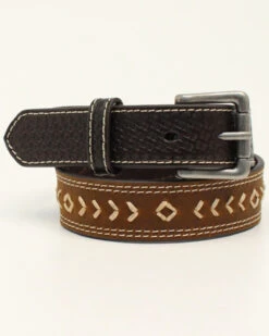 3D Men's Arrow Stitch Western Belt
