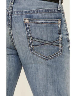 Cinch Men's Ian Medium Stonewash Performance Slim Bootcut Jeans -Little Wild Horse Shop 2000334656 402 P4