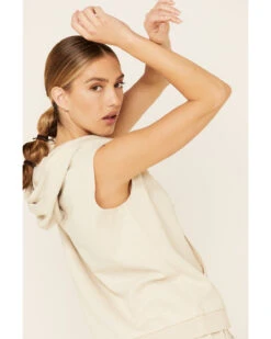 Beyond The Radar Women's Cloud Tie Dye Hooded Tank -Little Wild Horse Shop 2000336355 103 P5