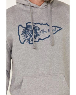 Tin Haul Men's Gray Native Arrowhead Graphic Hooded Sweatshirt -Little Wild Horse Shop 2000336421 020 P3