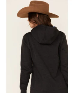 HOOey Women's Charcoal Layin Low Logo Graphic Hoodie -Little Wild Horse Shop 2000337410 022 P5