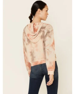 Wild Moss Women's Blushed Tie-Dye Zip Hooded Jacket -Little Wild Horse Shop 2000337634 681 P4