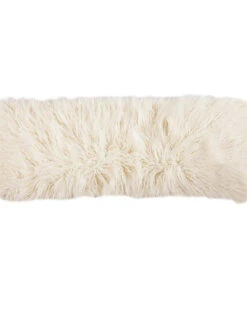 HiEnd Accents Mongolian Faux Fur Lumbar Pillow