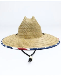 Cody James Men's USA Strong Lifeguard Straw Sun Hat -Little Wild Horse Shop 2000338987 942 P3