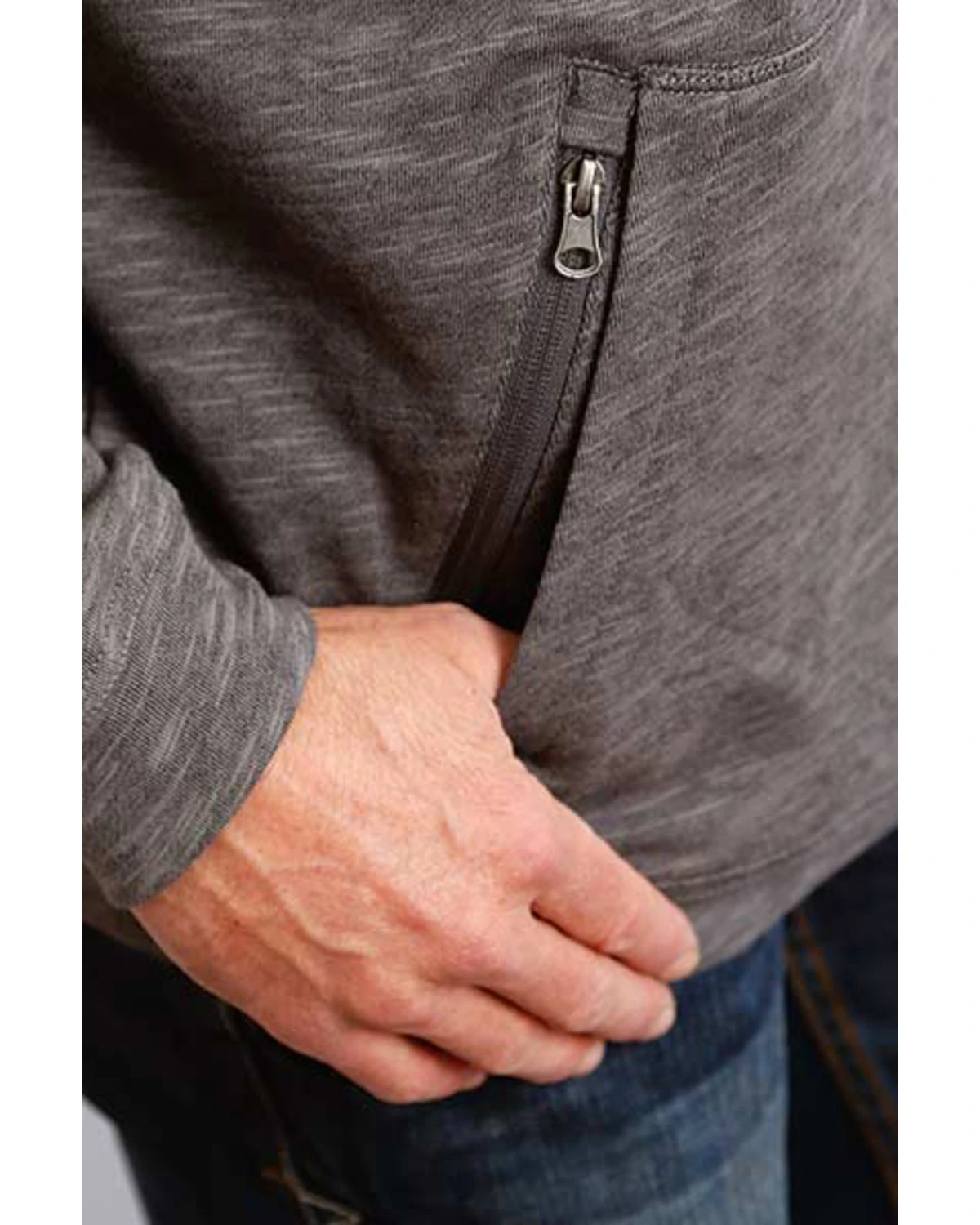 Stetson Men's USA Slub French Terry Hooded Sweatshirt 2 Stetson Men's USA Slub French Terry Hooded Sweatshirt - Image 2