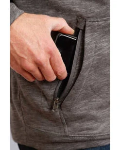 Stetson Men's USA Slub French Terry Hooded Sweatshirt 5 Stetson Men's USA Slub French Terry Hooded Sweatshirt -Little Wild Horse Shop 2000339697 020 P3