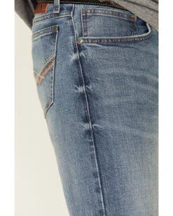 Wrangler 20X Men's Misty Vintage Light Wash Stretch Slim Bootcut Jeans 9 Wrangler 20X Men's Misty Vintage Light Wash Stretch Slim Bootcut Jeans -Little Wild Horse Shop 2000340795 400 P5