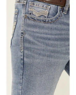 Cody James Men's Mustang Light Wash Stretch Slim Straight Jeans -Little Wild Horse Shop 2000341540 400 P3