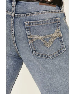 Cody James Men's Mustang Light Wash Stretch Slim Straight Jeans -Little Wild Horse Shop 2000341540 400 P4