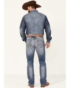 Ariat Men's M4 Dakota Medium Wash Stretch Relaxed Straight Jeans -Little Wild Horse Shop 2000341795 400 P3