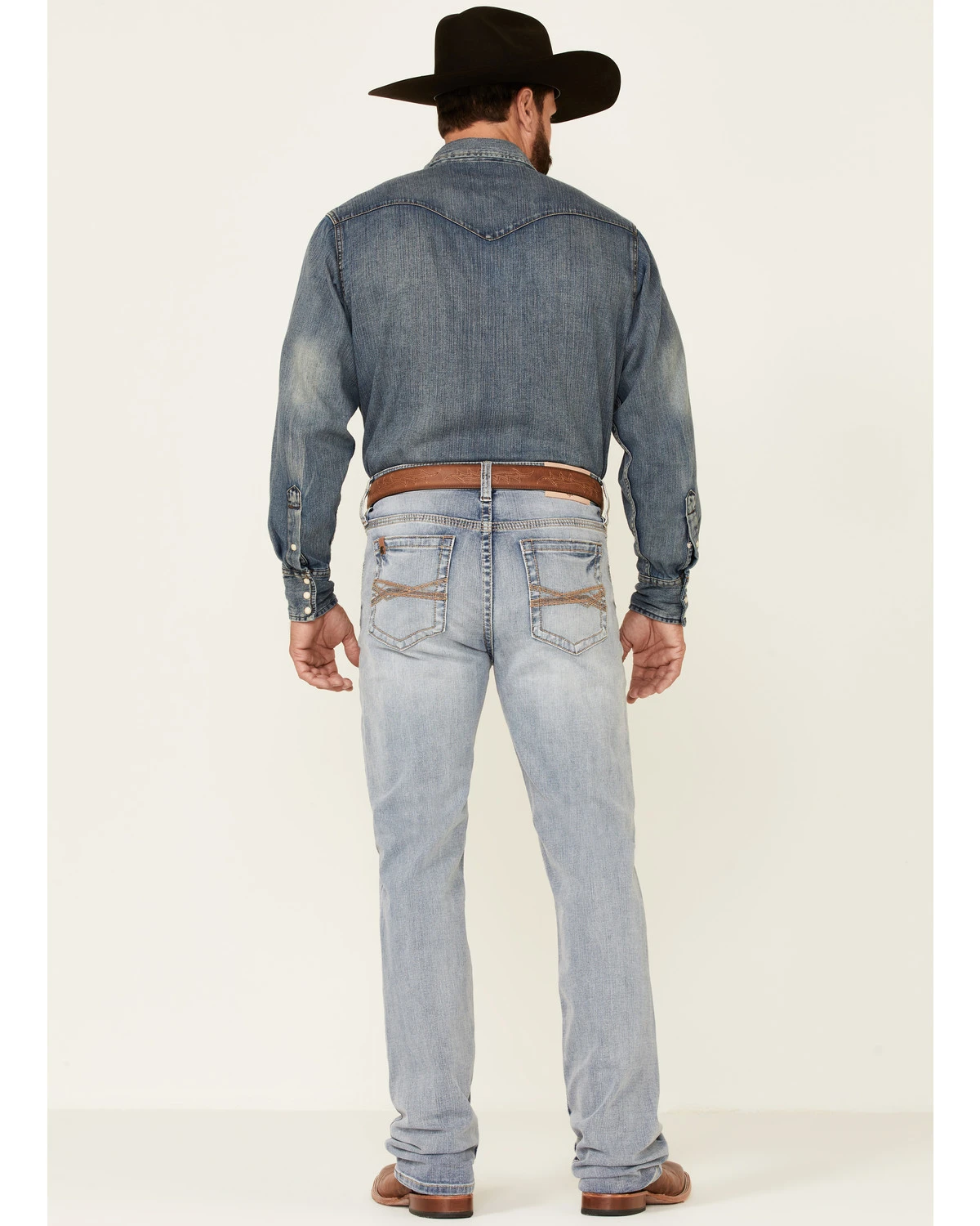 Cody James Core Men's Ringo Light Wash Performance Stretch Stackable Straight Jeans 4 Cody James Core Men's Ringo Light Wash Performance Stretch Stackable Straight Jeans - Image 4