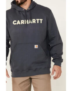 Carhartt Men's Loose Fit Midweight Logo Hooded Work Sweatshirt -Little Wild Horse Shop 2000343202 400 P3