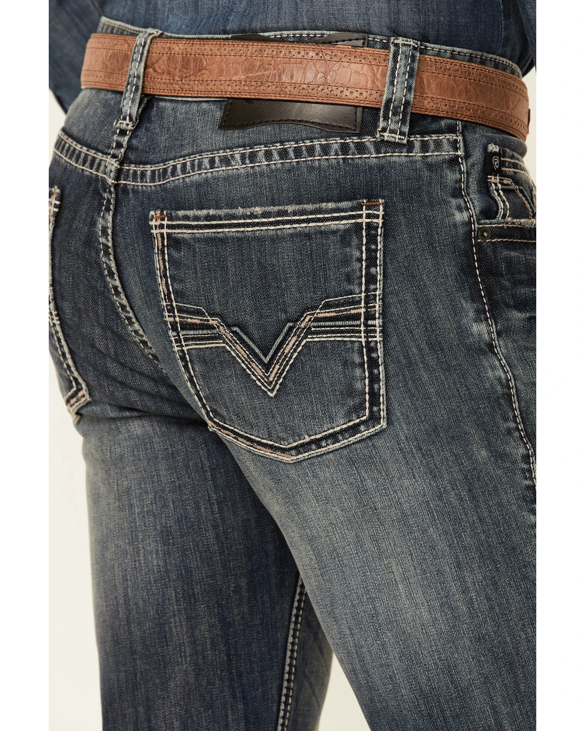 Rock & Roll Denim Men's Revolver Medium Vintage Stretch Slim Straight Jeans 2 Rock & Roll Denim Men's Revolver Medium Vintage Stretch Slim Straight Jeans - Image 2