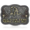 Montana Silversmiths Men's All Gave Some Remembrance Buckle