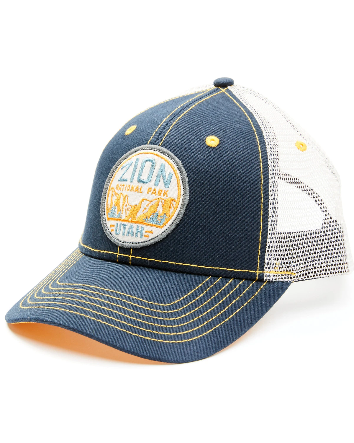 H3 Sportgear Men's Zion National Park Patch Mesh Back Trucker Cap 1 H3 Sportgear Men's Zion National Park Patch Mesh Back Trucker Cap