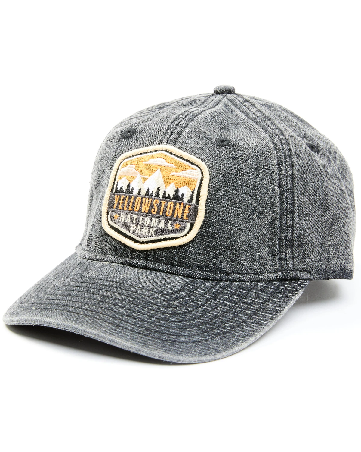 H3 Sportgear Men's Acid Wash Yellowstone National Park Patch Ball Cap 1 H3 Sportgear Men's Acid Wash Yellowstone National Park Patch Ball Cap
