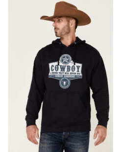 Cowboy Hardware Men's Navy Breed Graphic Hooded Sweatshirt