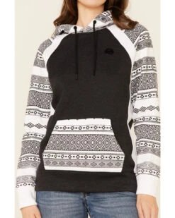 Hooey Women's Southwestern Contrast Hoodie -Little Wild Horse Shop 2000346694 022 P3
