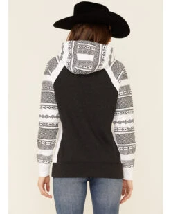 Hooey Women's Southwestern Contrast Hoodie -Little Wild Horse Shop 2000346694 022 P4
