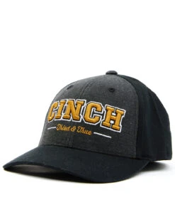 Cinch Boys' Black 3D Embroidered Logo Fitted Flex-Fit Ball Cap