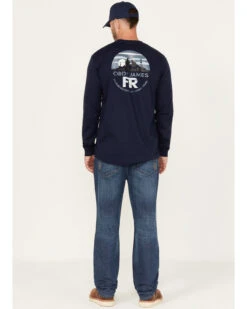 Cody James Men's FR Medium Wash Slim Straight Jeans -Little Wild Horse Shop 2000348999 400 P3