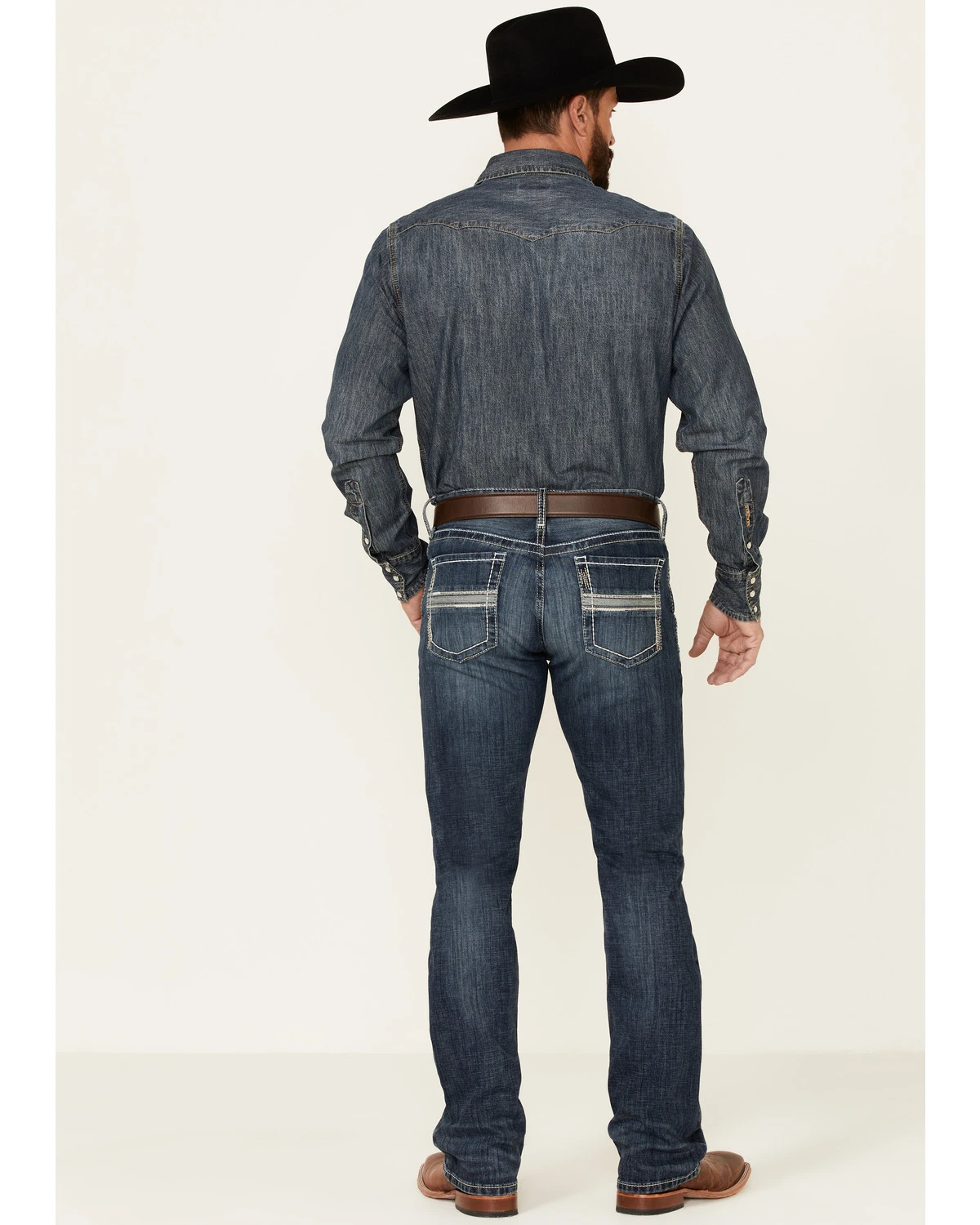 Cinch Men's Ian Dark Wash Performance Stretch Slim Bootcut Jeans 2 Cinch Men's Ian Dark Wash Performance Stretch Slim Bootcut Jeans - Image 2