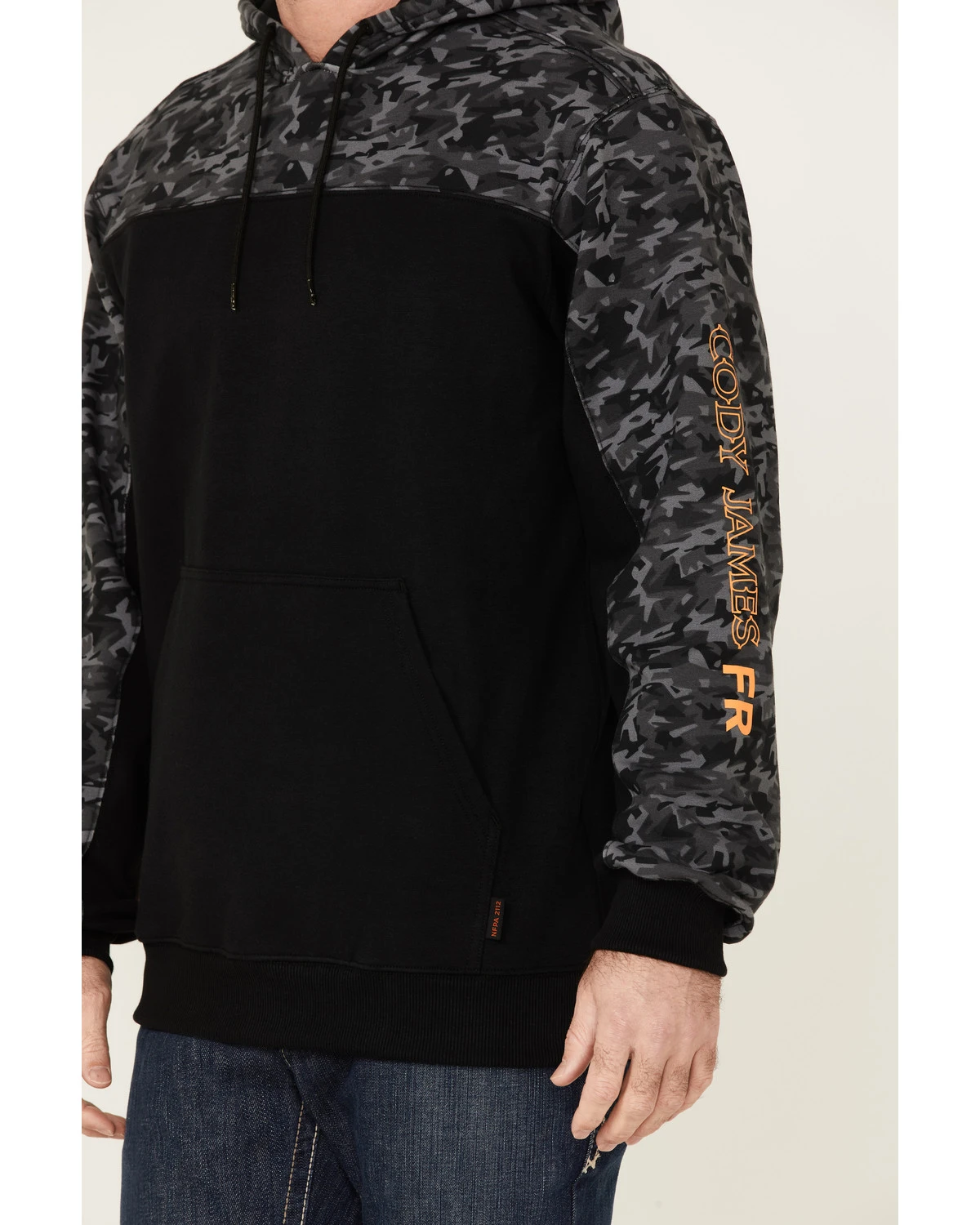Cody James Men's FR Printed Fleece Hooded Work Sweatshirt 3 Cody James Men's FR Printed Fleece Hooded Work Sweatshirt - Image 3