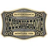 Montana Silversmiths Men's Two-Tone Yellowstone Dutton Ranch Belt Buckle