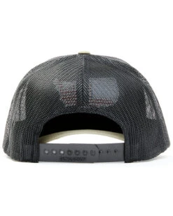 Oil Field Hats Men's Loden & Black American Flag US Patch Mesh-Back Ball Cap -Little Wild Horse Shop 2000350292 341 P3