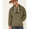 Stetson Men's Green Logo Banner Graphic Hooded Sweatshirt