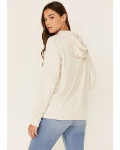 Wrangler Women's Multi Stacked Logo Shirttail Pullover Hoodie -Little Wild Horse Shop 2000350345 104 P3