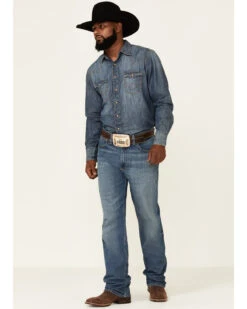 Wrangler 20X Men's Barnham Medium Wash Stretch Extreme Relaxed Straight Jeans