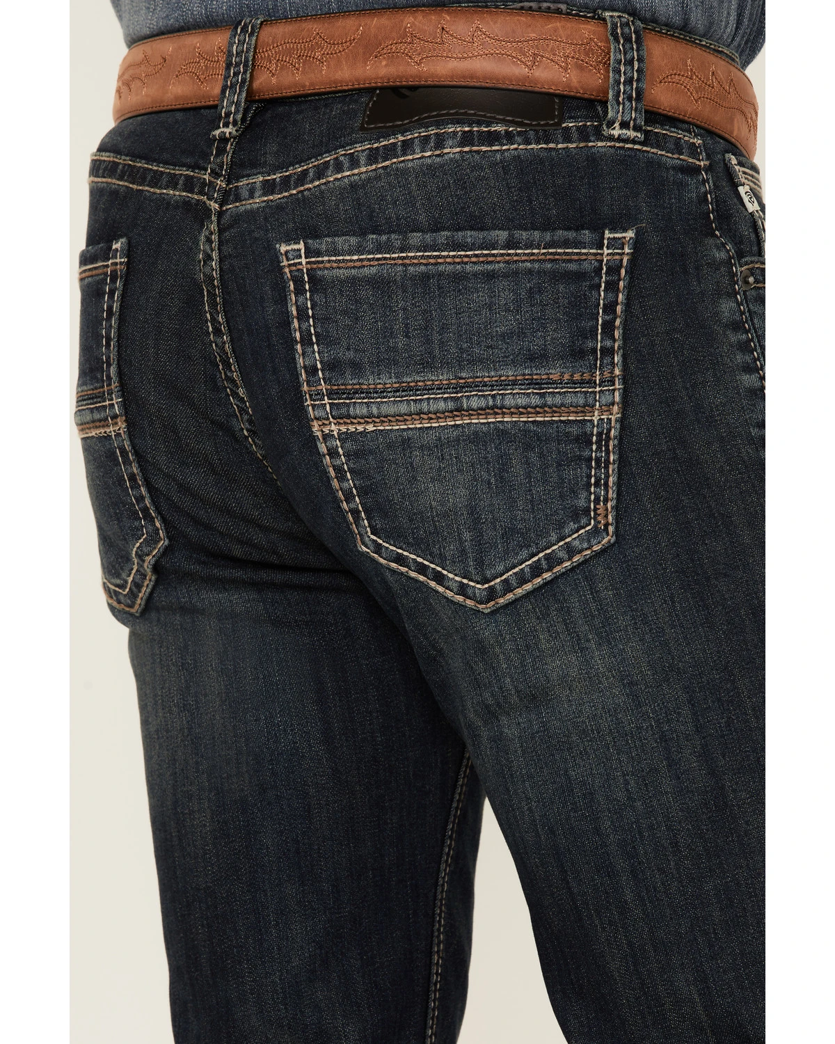 Rock & Roll Denim Men's Vintage Dark Revolver Stretch Slim Straight Jeans 2 Rock & Roll Denim Men's Vintage Dark Revolver Stretch Slim Straight Jeans - Image 2