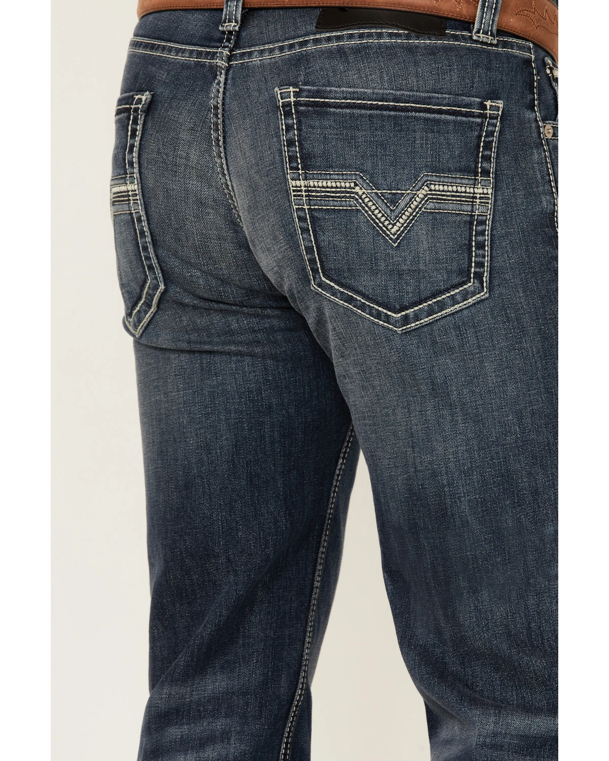 Rock & Roll Denim Men's Dark Wash Revolver Stretch Slim Straight Jeans 4 Rock & Roll Denim Men's Dark Wash Revolver Stretch Slim Straight Jeans - Image 4