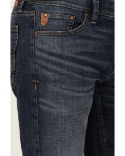 Moonshine Spirit Men's Winchester Dark Wash Stackable Stretch Straight Leg Jeans -Little Wild Horse Shop 2000351734 400 P4