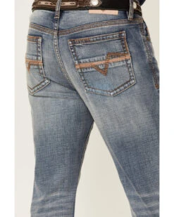 Cody James Core Men's Bear Down Light Wash Stretch Slim Bootcut Jeans -Little Wild Horse Shop 2000351786 400 P4