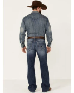 Cody James Men's Double Kicker Medium Dark Wash Stretch Relaxed Bootcut Jeans 6 Cody James Men's Double Kicker Medium Dark Wash Stretch Relaxed Bootcut Jeans -Little Wild Horse Shop 2000351797 400 P3