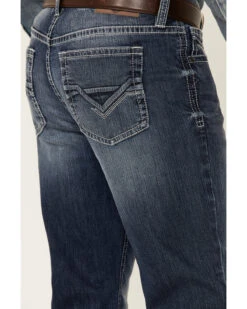 Cody James Men's Double Kicker Medium Dark Wash Stretch Relaxed Bootcut Jeans 7 Cody James Men's Double Kicker Medium Dark Wash Stretch Relaxed Bootcut Jeans -Little Wild Horse Shop 2000351797 400 P4