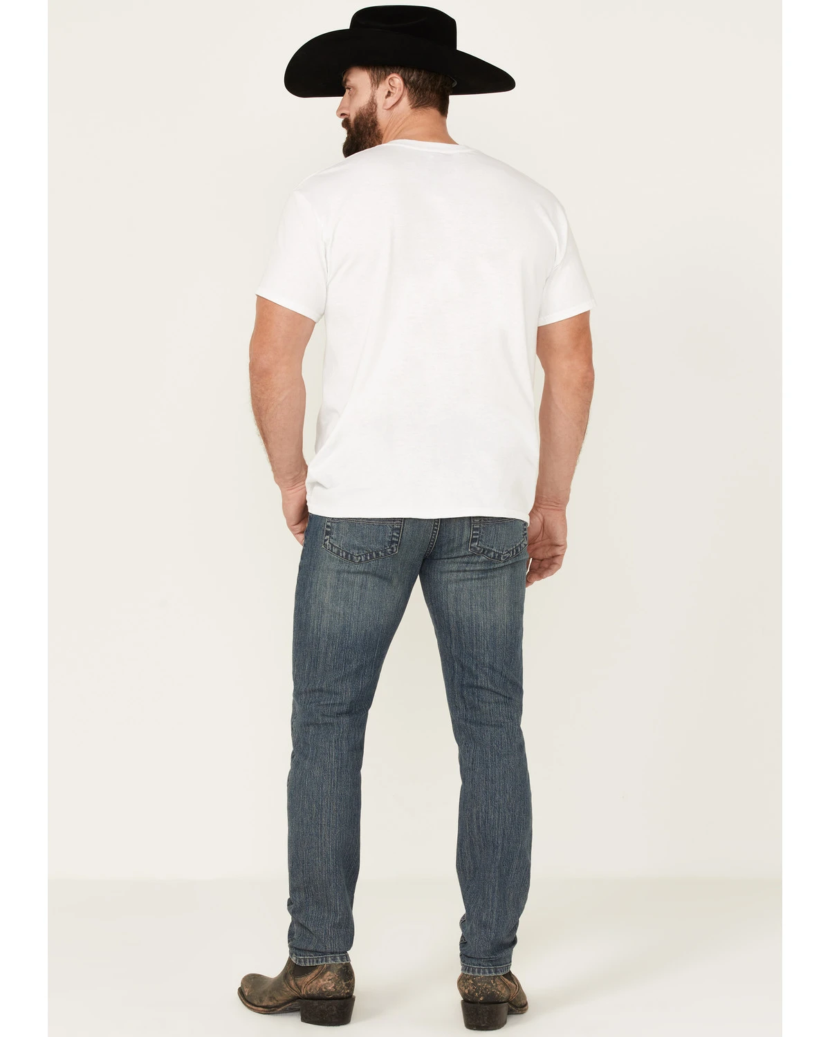 Cody James Men's Blaze Medium Wash Stretch Slim Tapered Jeans 4 Cody James Men's Blaze Medium Wash Stretch Slim Tapered Jeans - Image 4