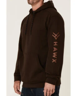 Hawx Men's Primo Logo Graphic Fleece Hooded Work Sweatshirt -Little Wild Horse Shop 2000351911 200 P3
