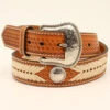 Nocona Men's Rawhide Chevron Laced Western Belt